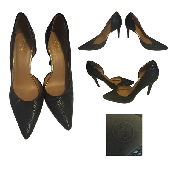 MOSSIMO SUPPLY CO SNAKESKIN POINTED TOE STILETTO HEELS - Picture 1 of 1